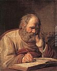 Frans Hals Canvas Paintings - St Luke